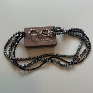 Silpada N1094 Onyx and Hematite Necklace
